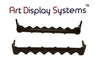 AMS Large BLK Nailess Sawtooth Hanger – No Nails – 100 Pack by Art Display Systems - ART DISPLAY SYSTEMS