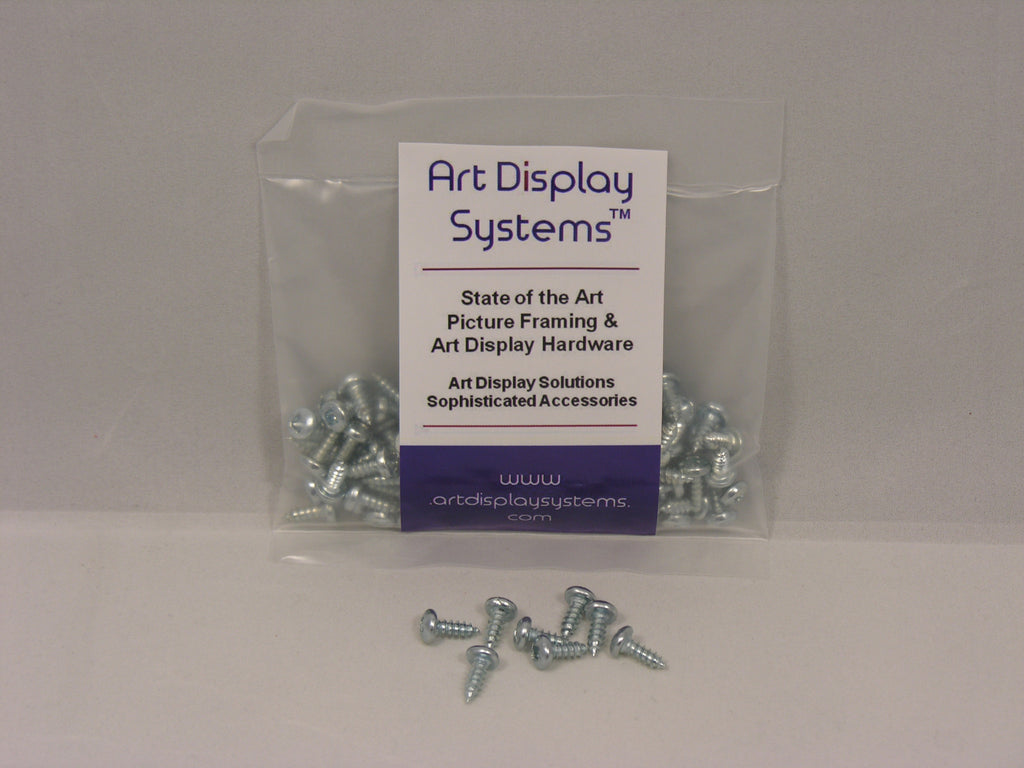 3-Hole Heavy Duty Large D-Ring Hanger with #6-3/8" Screws - ART DISPLAY SYSTEMS