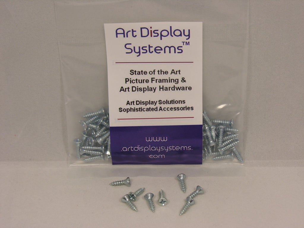 Heavy Duty D-Ring Picture Hangers with #4 1/2" Screws - ART DISPLAY SYSTEMS