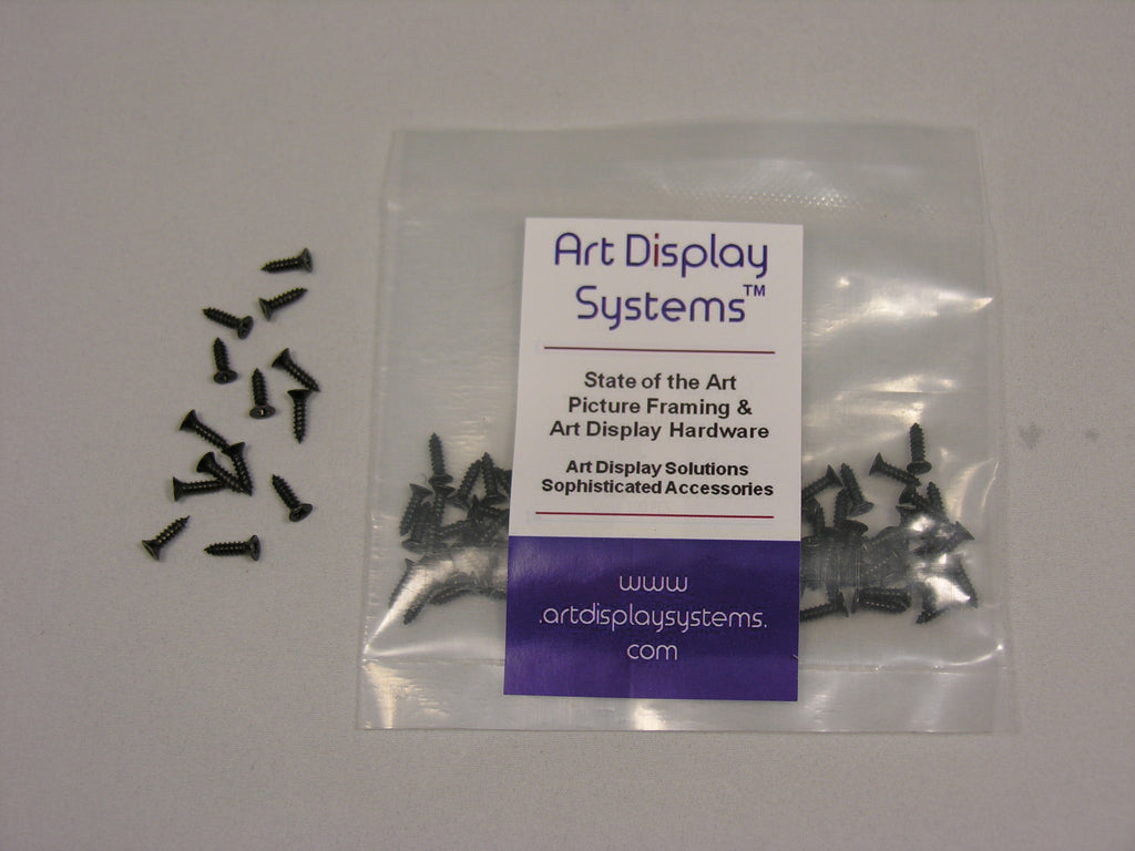 ADS #3-3/8" Black Plated Screws - ART DISPLAY SYSTEMS
