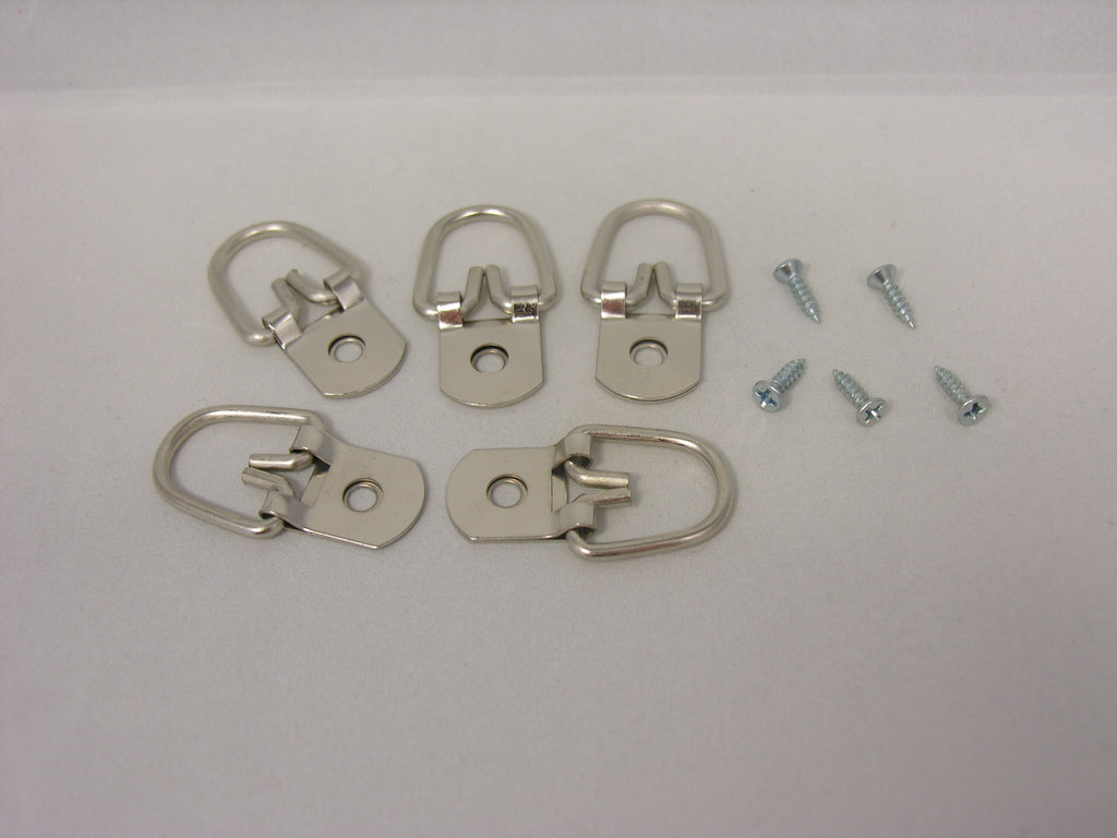 Heavy Duty D-Ring Picture Hangers with #4 1/2" Screws - ART DISPLAY SYSTEMS