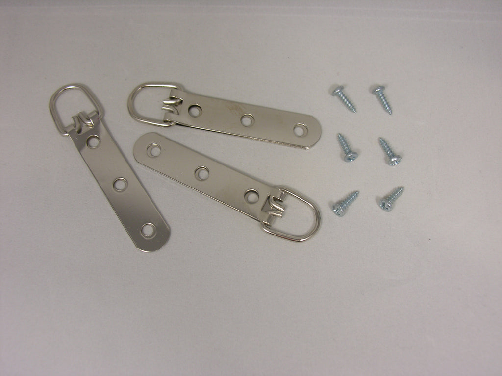 3-Hole Heavy Duty Large D-Ring Hanger with #6-1/2" Screws - ART DISPLAY SYSTEMS