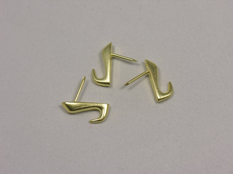 Brass Plated 10 LB Push Pin Hangers
