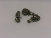 Antique Brass Plated Rose Push Pin Hangers - ART DISPLAY SYSTEMS